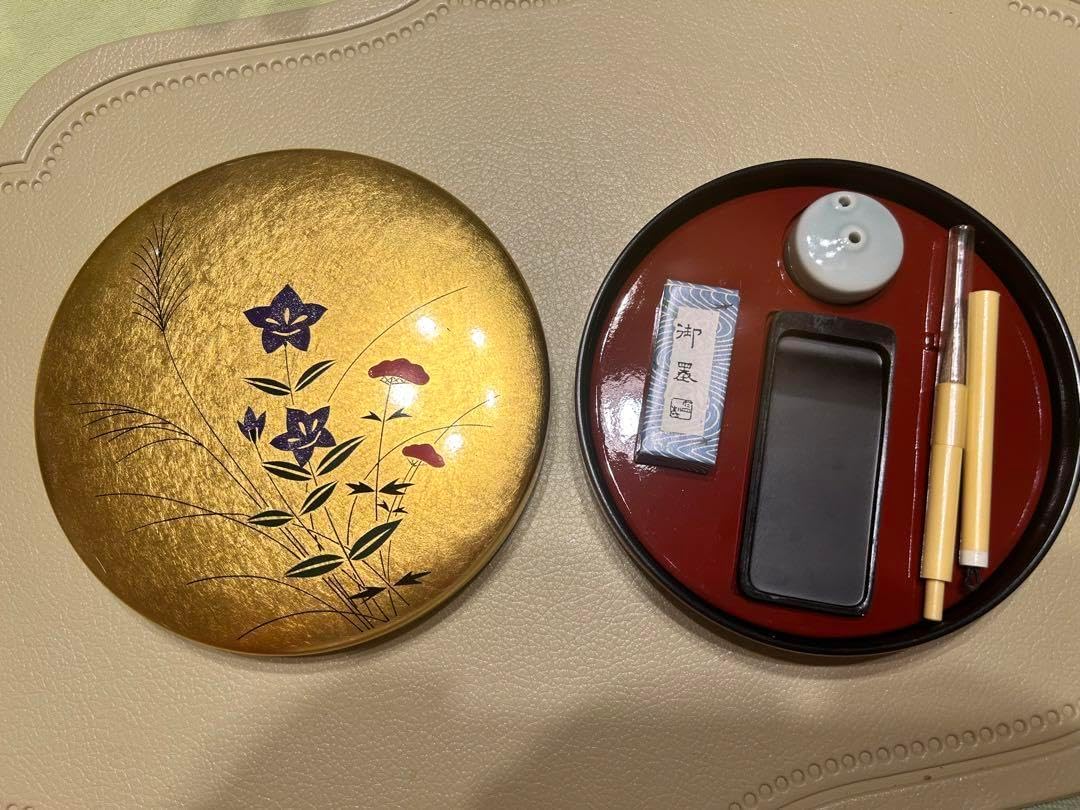 純金箔工芸　習字セット 　皇室ご成婚記念のお品 純金箔工芸 習字セット 皇室ご成婚記念のお品 純金箔工芸 習字
